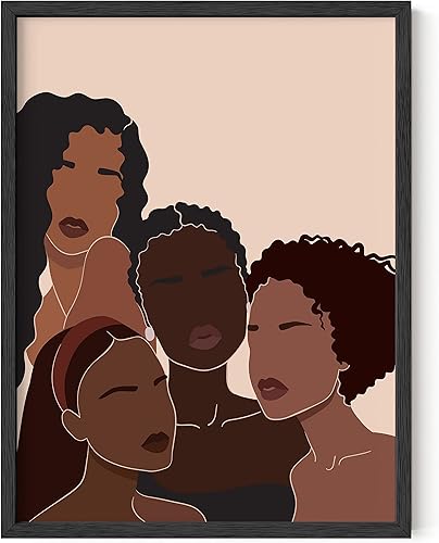 HAUS AND HUES Pintura de mujeres afroamericanas para paredes, arte africano, decoraciĂłn de pared, arte de pared para mujeres negras, pinturas de HAUS AND HUES Pintura de mujeres afroamericanas para paredes, arte africano, decoraciĂłn de pared, arte de pared para mujeres negras, pinturas de