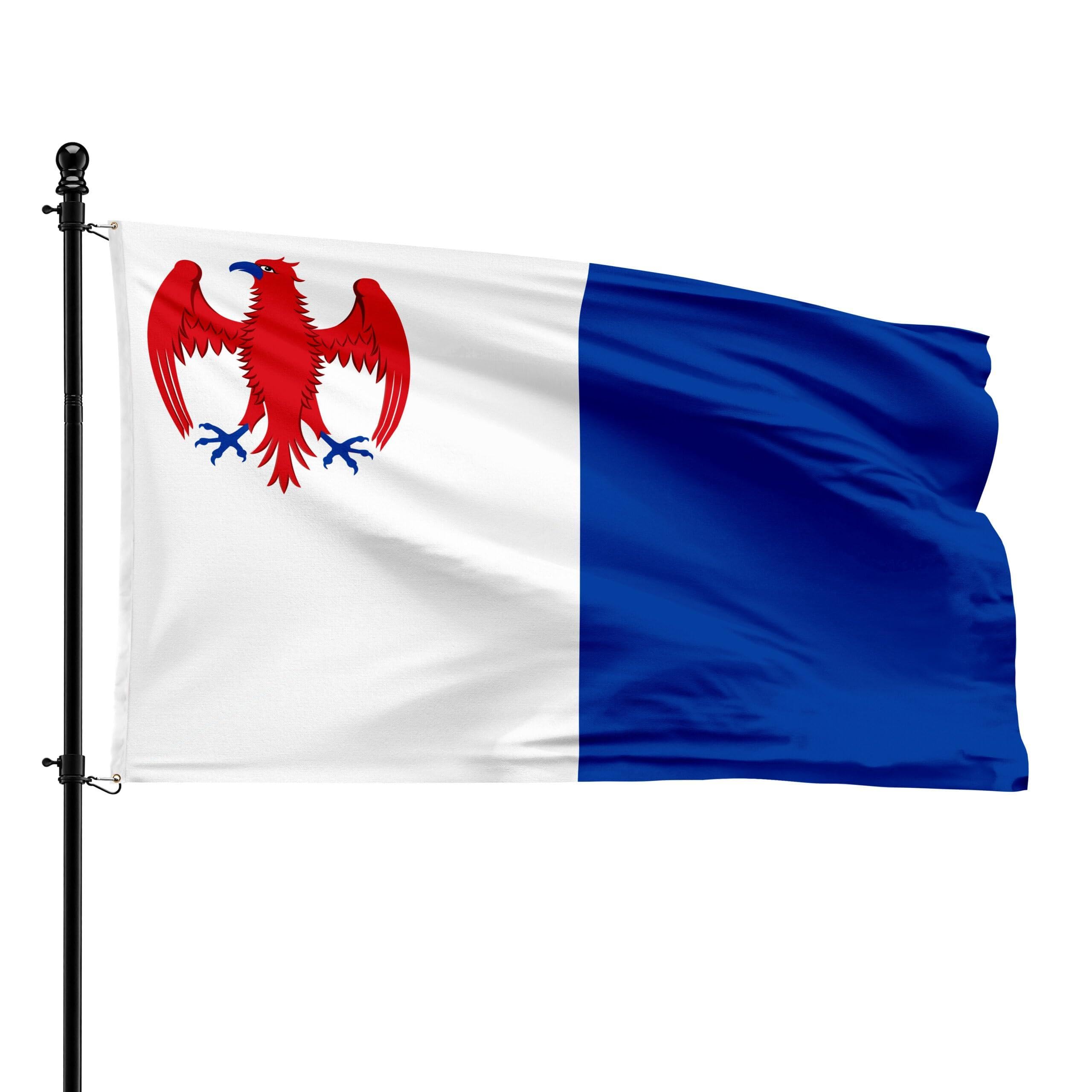 Drapeau de la municipalité Walcourt 90x150 pour pavoiser votre extérieur