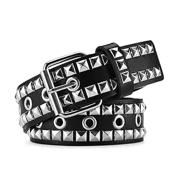 Amazon.com: CWCYYDSYY Studded Belts Y2K Punk Hip Hop Faux