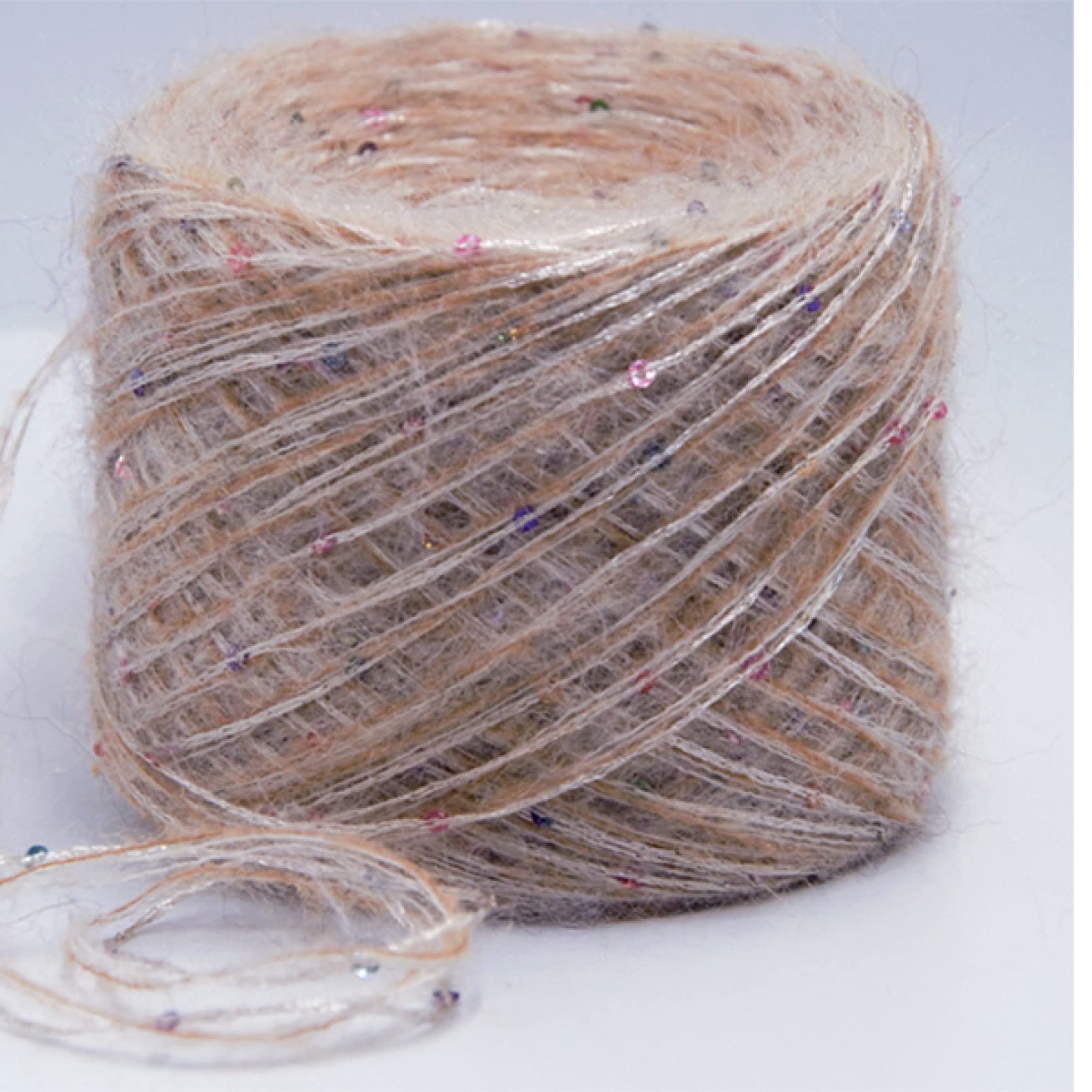 300 g/partia cekinowa nić mieszanka wełny przędza jedwabna na drutach szydełkowanie robótki ręczne i szydełkowanie niemowlę cekinowa linia(Color 15)