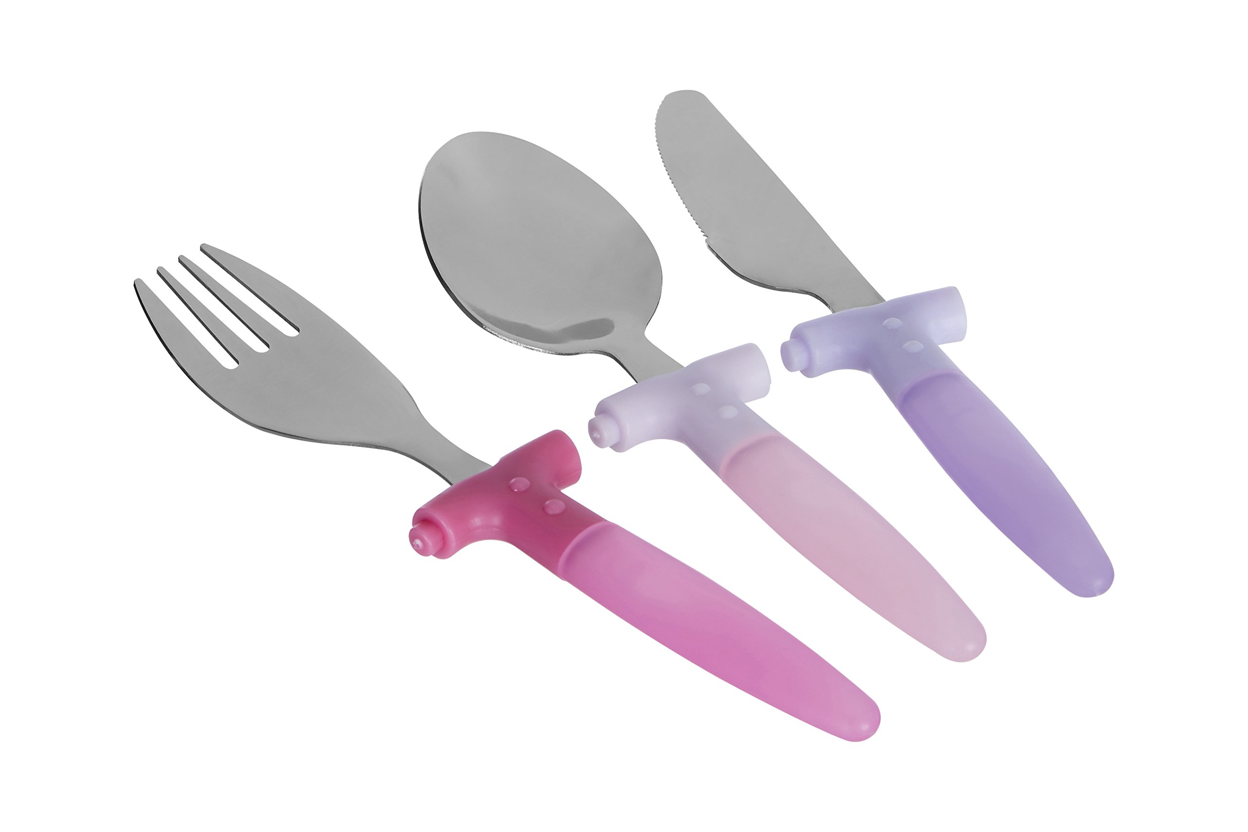 Set De Couverts Chicco Bébé 18M+ - Acier Inoxydable - Fourchette Et Cuillère Ergonomiques