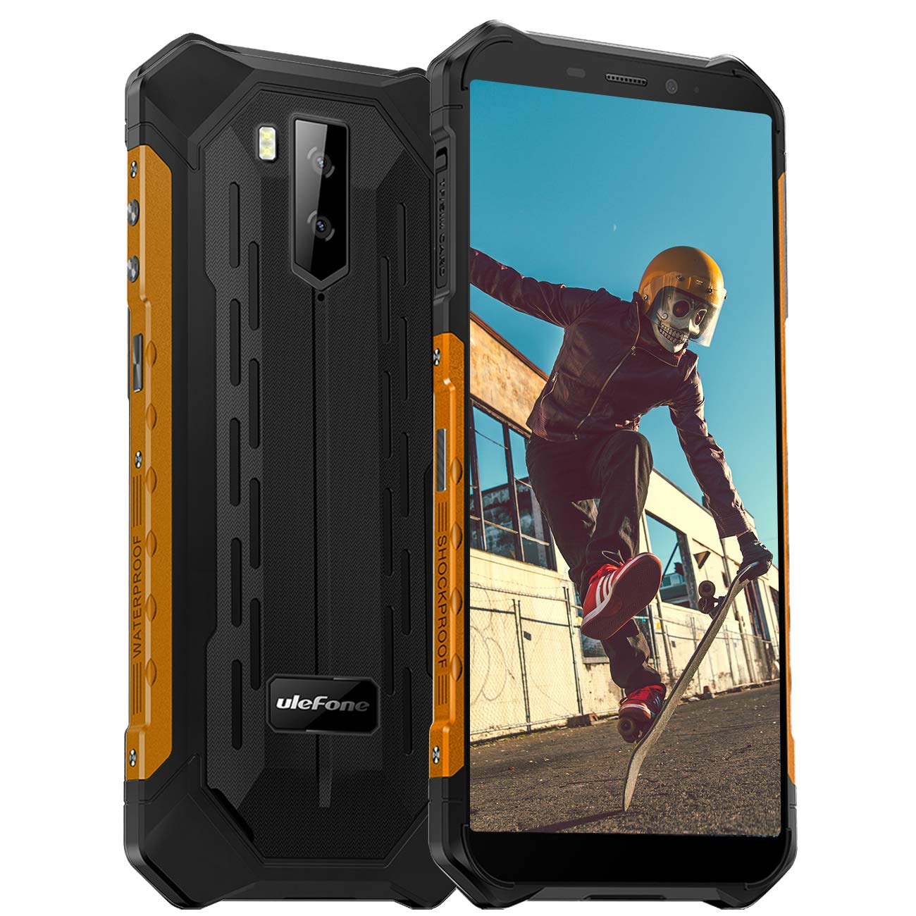 ［SIMフリー］ulefone Armor X5 ブラック×オレンジ Amazon.com: Ulefone Armor X5 Pro Rugged Phones 4GB+64GB (naranja