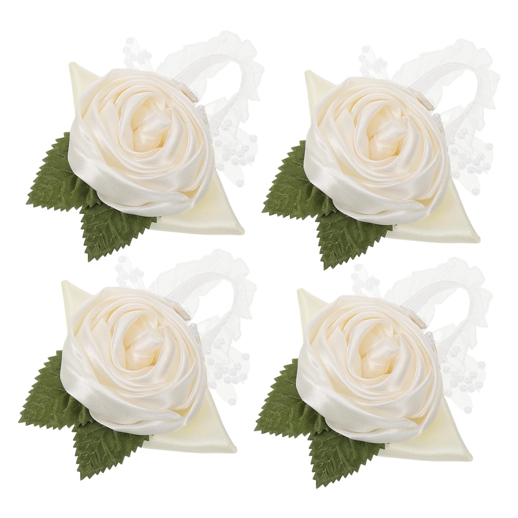 Homoyoyo Braccialetto Nuziale con Fiori Artificiali Braccialetti Floreali per Matrimoni Damigelle d'Onore Nastri per Bouquet da Sposa Nastri per Bouquet da Sposa