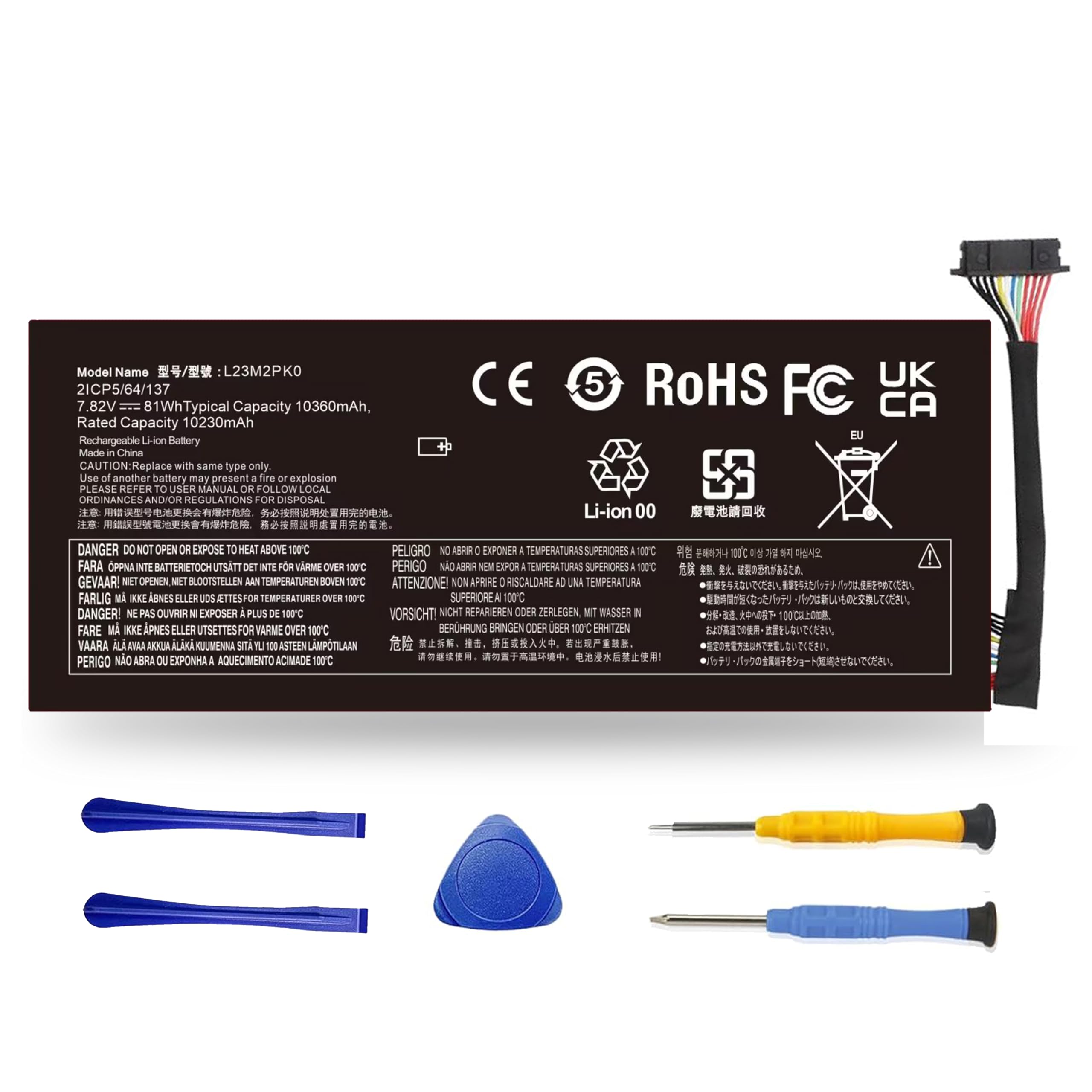 Amazon.com: L23M2PK0 Upgrade 81Wh Battery for Legion Go 1 2 8APU1
