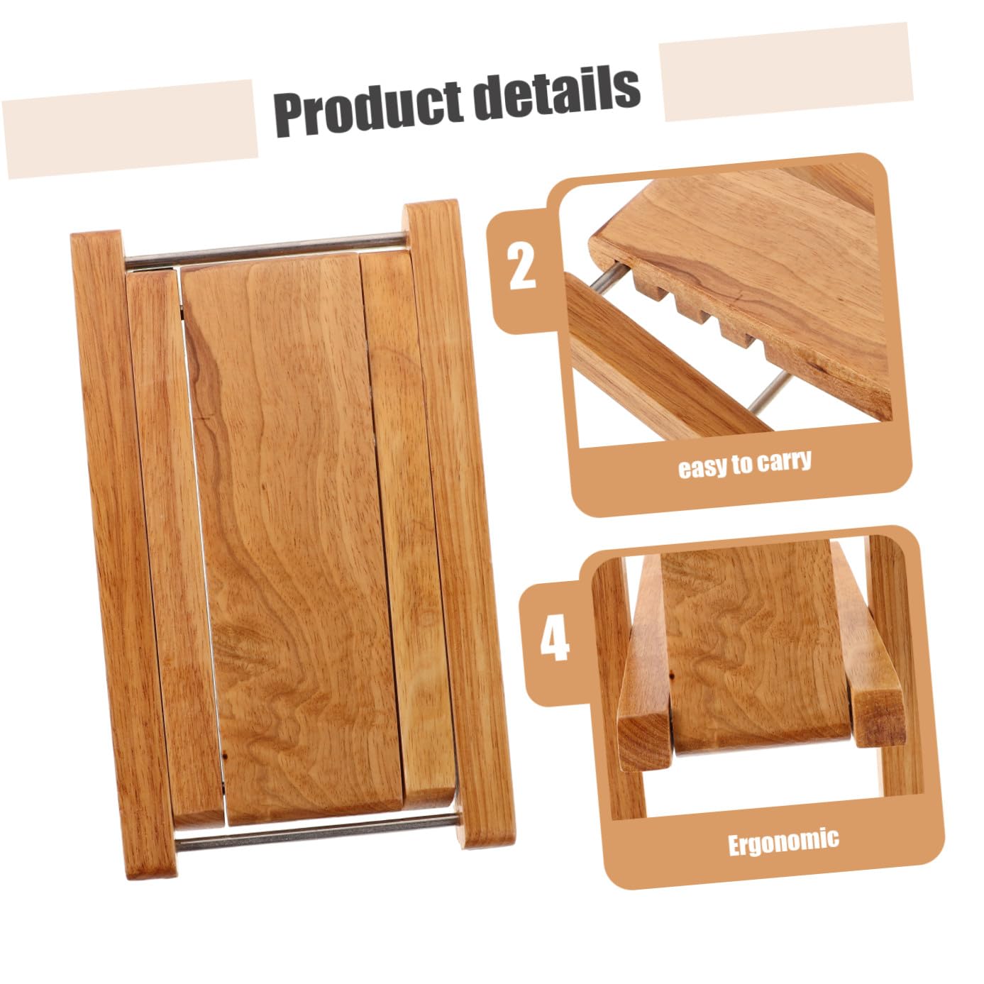BESTonZON Poggiapiedi Per Chitarra Regolabile Legno Sgabello Da Chitarra Ergonomico Per Regolabile Per Comfort Ottimale Accessorio Musicale Portatile