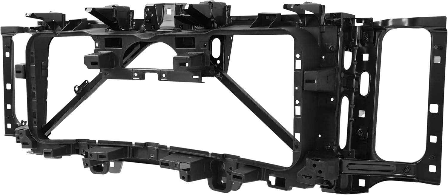 KUAFU Header Panel Assmebly Compatible with 2015-2019 GMC Sierra 1500 Limited 2500 3500 HD Replacement for 84265518 GM1220173 Headlight Headlamp Mounting Steel Electrophoresis Primed Black