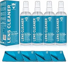 Royal Care Lens Cleaner Spray 100 ML Pack Kit – Professional Lens Cleaner Spray with Microfiber Cloths – Best for Eyeglasses, Cameras, and Lenses - Safely Cleans Fingerprints, Dust, Oil (Pack of 4)