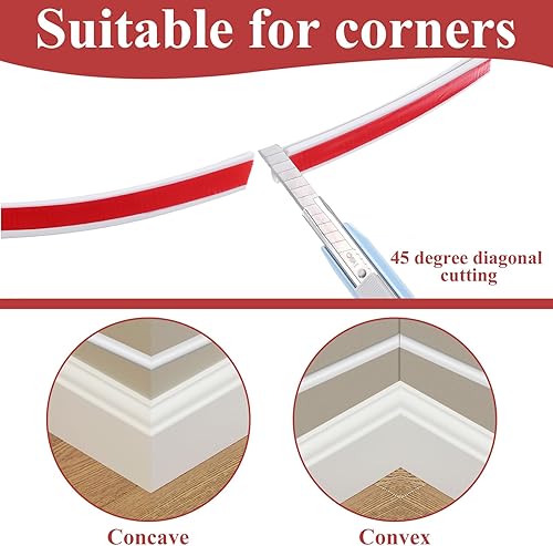 Miniatura 5 de Ocultador de cable lateral abierto de 196 pulgadas para montaje en pared, cubiertas de cable de extensión de TV para cables en la pared, ocultador
