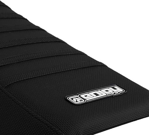 Miniatura 7 de Enjoy Mfg Funda de asiento compatible con Yamaha TTR 250 TTR250, laterales azules, parte superior negra, varillas azules #92