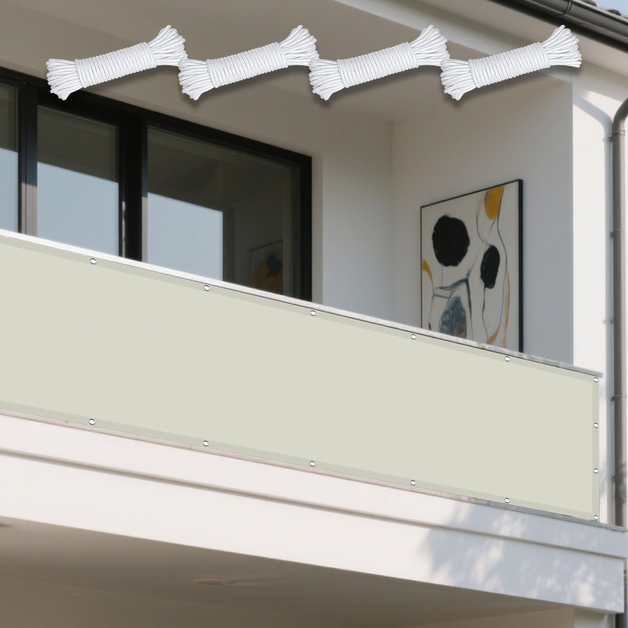 Toile d'ombrage rectangulaire étanche pour aménager un coin fraîcheur au jardin ou au balcon