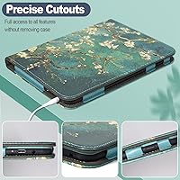 Vista 7 de Caweet Funda para Nook GlowLight 4 Plus de 7.8 pulgadas versión 2023, funda protectora plegable de piel sintética premium con ranura para tarjetas