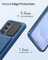 Vista 7 de for Samsung Galaxy S25 FE Case with Card Holder, Built-in Stand & Camera Lens Cover, Shockproof Rugged Silicone Raised Edge Protective Wallet Phone