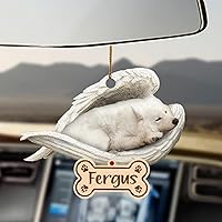 Vista 30 de Chihuahua Sleeping Angel - Adorno conmemorativo de acrílico 2D personalizado para perro, regalo para la pérdida de mascotas, regalo de simpatía