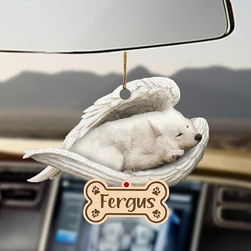 Miniatura 30 de Chihuahua Sleeping Angel - Adorno conmemorativo de acrílico 2D personalizado para perro, regalo para la pérdida de mascotas, regalo de simpatía