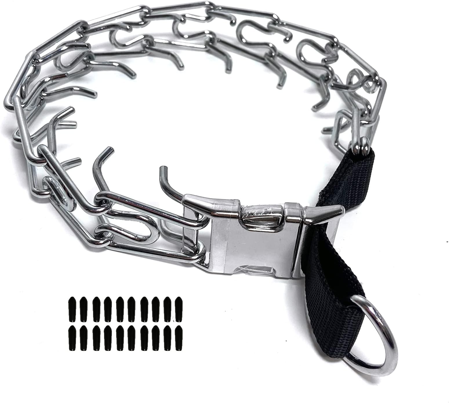 Prong Training Collar for Dogs, Adjustable Dog Pinch