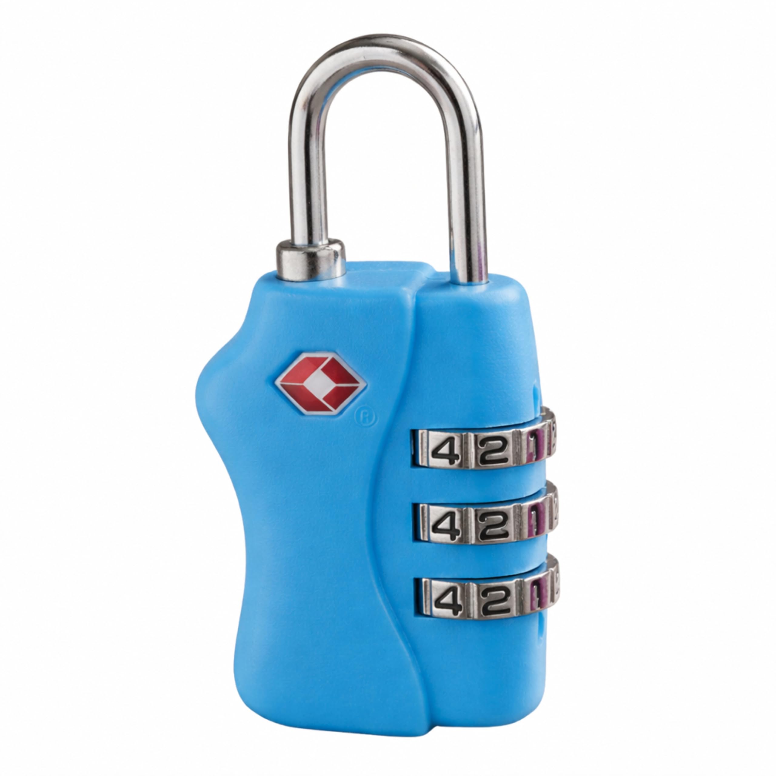 Shatchi 1Pc Blue Tsa Approved 3 Digit Combination Luggage Lock 1 Pack Blue - Resettable Travel Padlock For Suitcases Backpack & Gym Locker Security, Travel Accessories And Holiday Essentials