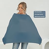 Vista 3 de Funda de asiento de automóvil transpirable para bebés, funda de lactancia de rayón suave multiusos para lactancia, toldo de asiento de automóvil