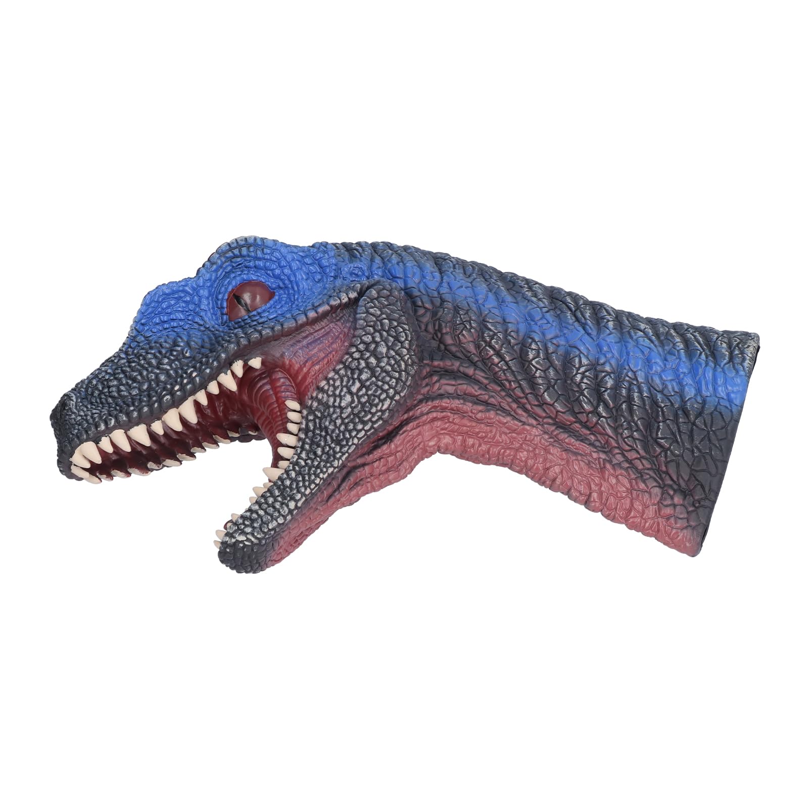Hidyliu Burattino a Mano a Forma di Dinosauro, in Morbida Gomma Atossica, Giocattolo Interattivo per Bambini, con Bocca Controllabile Tramite Dito, Dipinto a Mano.