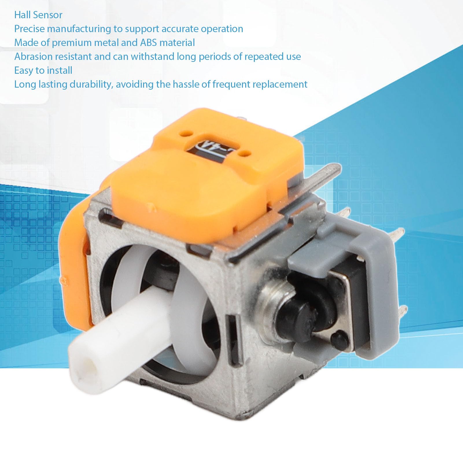 Asixxsix 2PCS Hall Effect 3D Analog Sensor Joystick Module Replacement for SWITCH PRO Controller, 3D Analog Joystick Thumb Sticks Sensor, 3D Analog Joystick