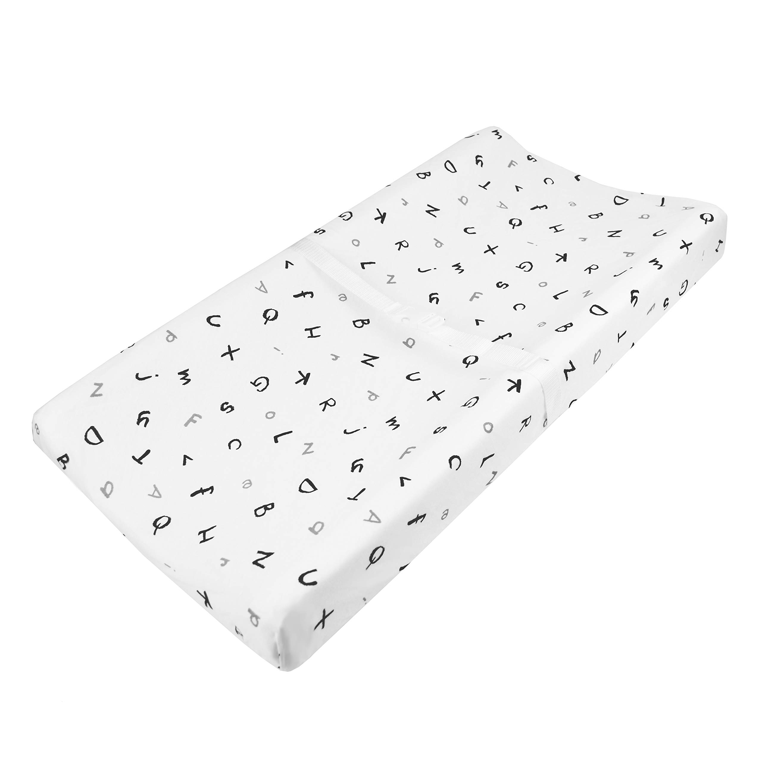TL Care Printed 100% Natural Cotton Jersey Knit Fitted Contoured Changing Table Pad Cover, Alphabet, Soft Breathable, for Boys & Girls-image-30