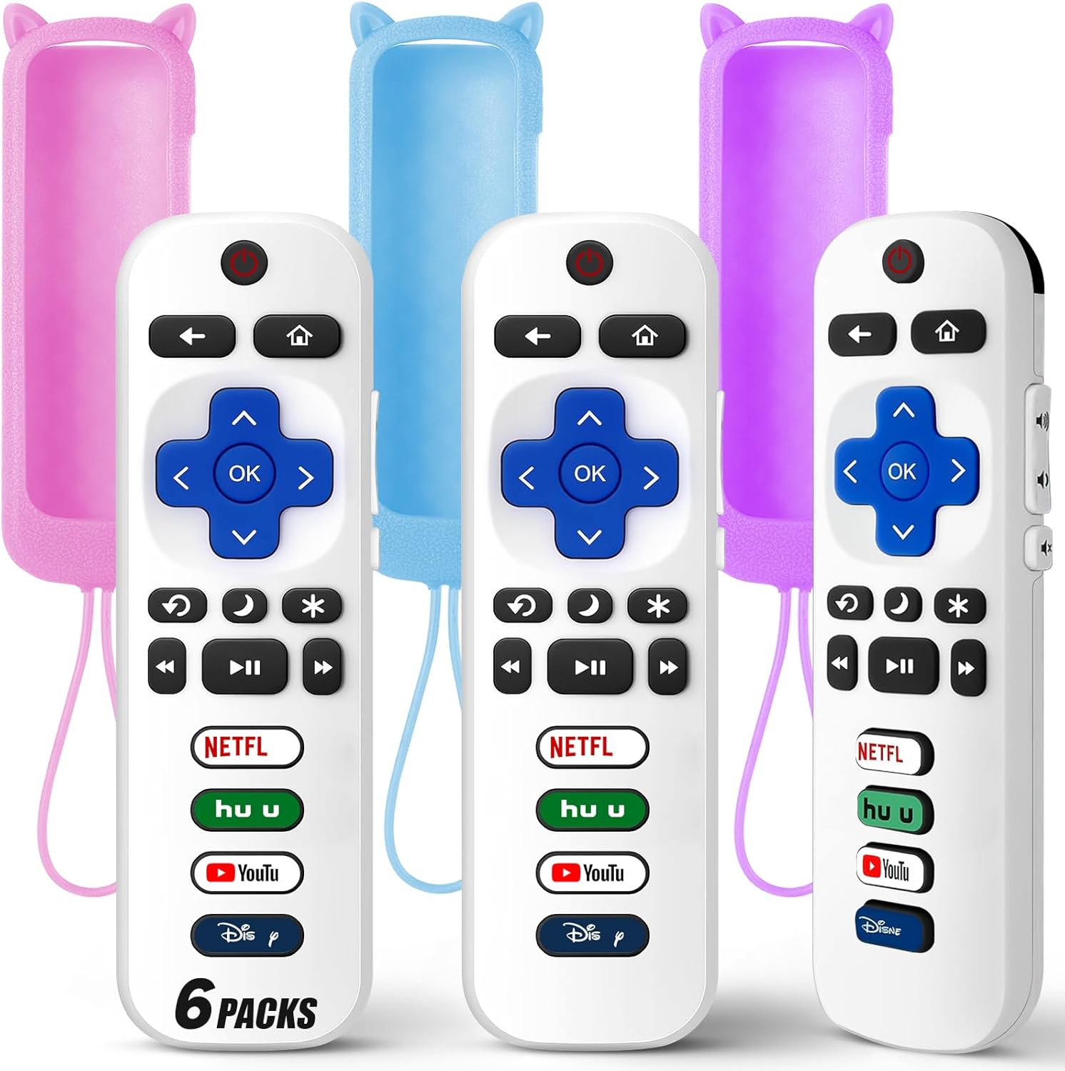 جهاز تحكم عن بعد بديل فقط لتلفزيون روكو مع غطاء واقي من السيلي... - view 1