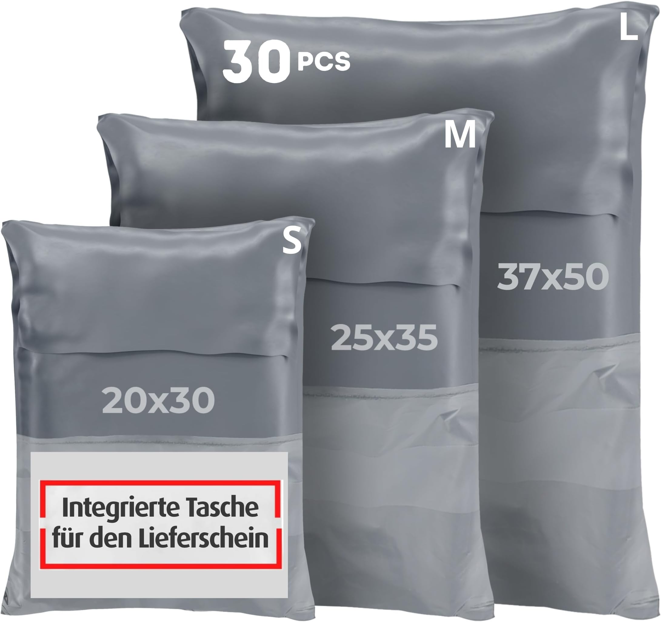 10 Stück/50 Stück Weiße Hochleistungs-Selbstversiegelnde Versandtaschen - Extra Große Versandtaschen mit verstärkten Kanten für gewerbliche Nutzung, Kleiderverpackung & große Pakete mit verschiedenen