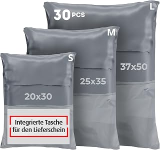 Pack of 30 Mailing Bags for Goods Shipping - Heavy Duty Self Adhesive Opaque Shippi…