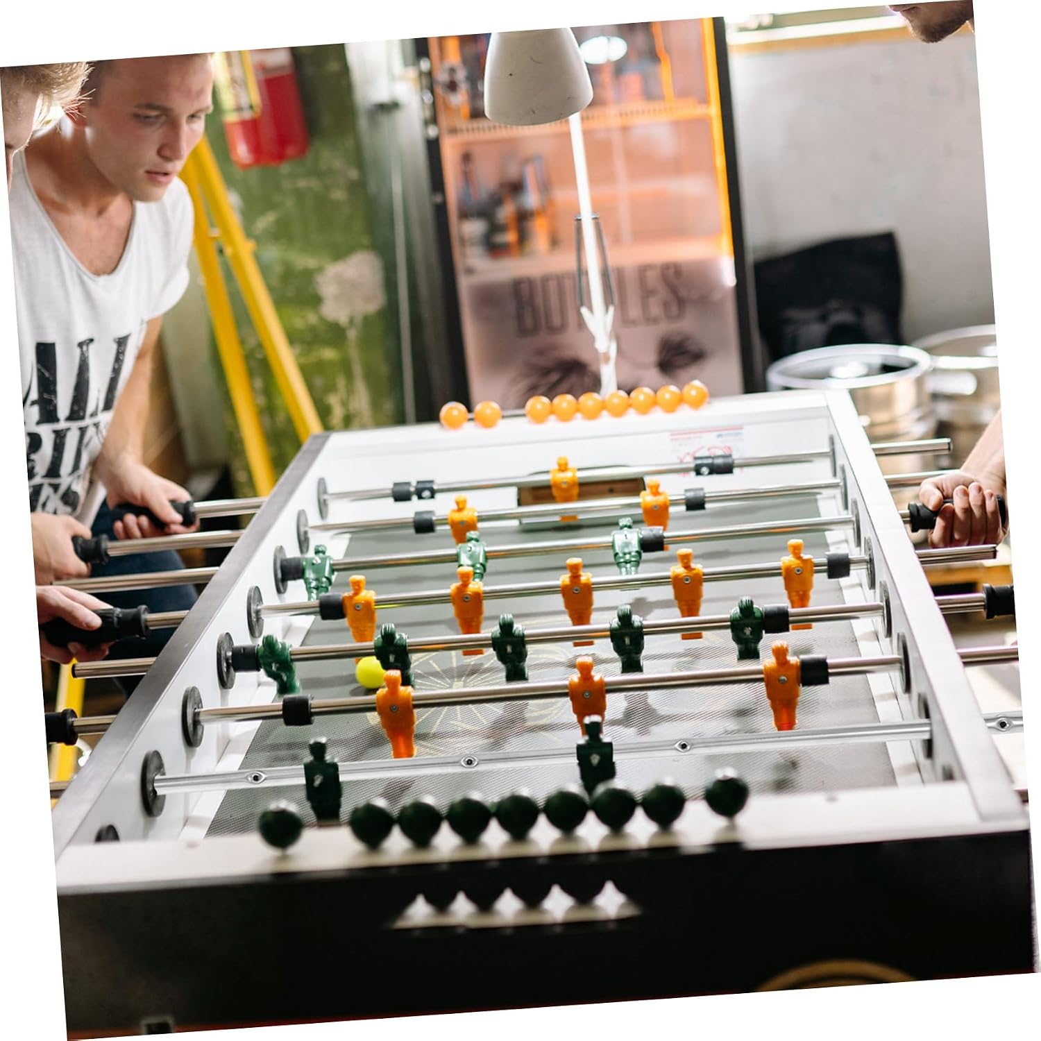 Foosball Table Pole Replacement Iron Rod for Soccer Game Machine Lightweight Easy to Install for Tables Accessory for Football Enthusiasts