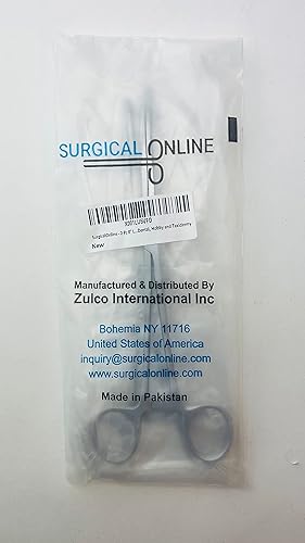 Miniatura 7 de SURGICAL ONLINE Juego de 2 héstatos curvos y rectos de 8 pulgadas, pinzas de bloqueo de acero inoxidable, ideal para enfermeras, fórceps de pesca