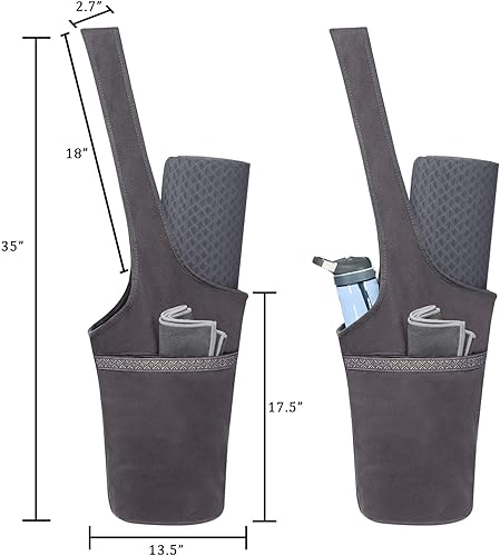Miniatura 4 de Ewedoos Yoga Mat Bag Yoga Bags Fits Most Mats Perfect Yoga Gifts with Large Storage Pockets Holds More Accessories