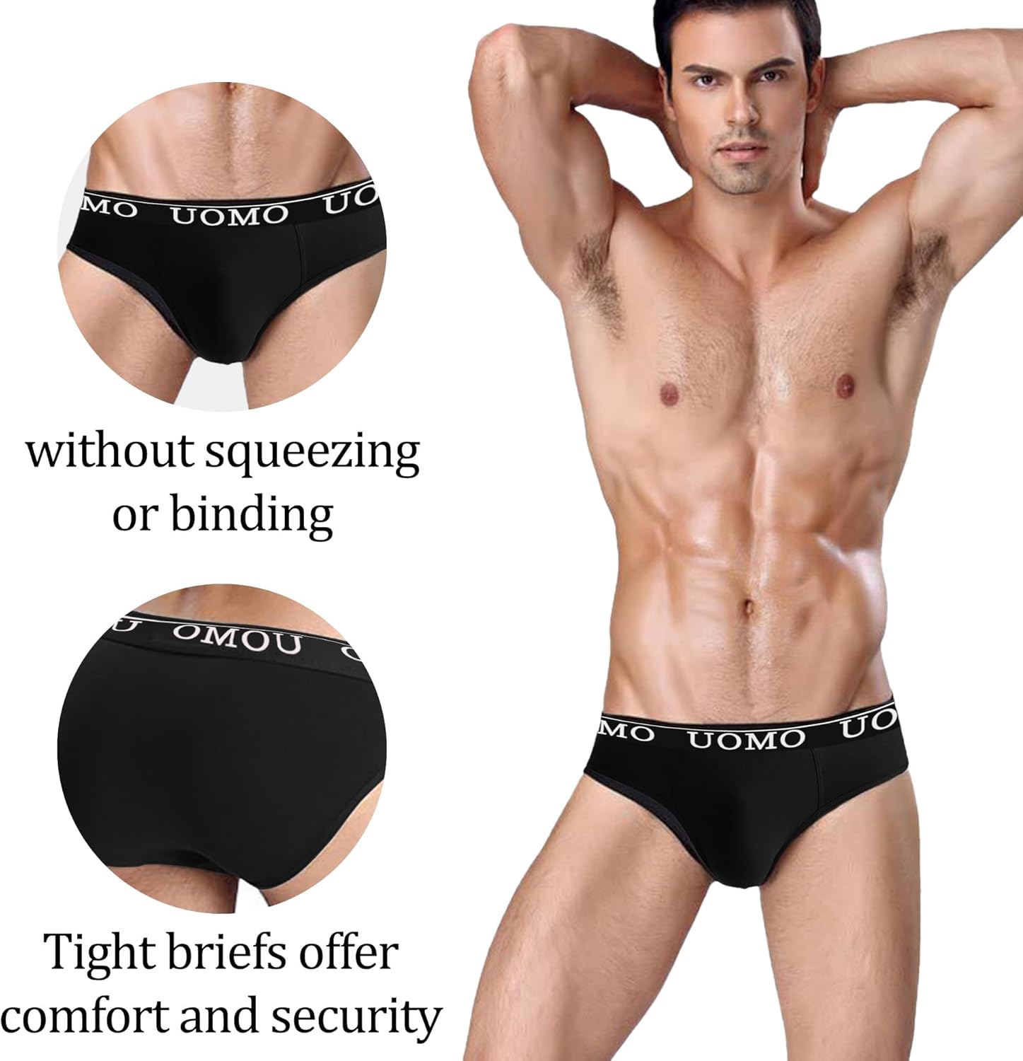 Men's Soft Cotton Briefs: Comfortable Underwear - Full Coverage with Cool Comfort & Breathable for Daily Wear, Multipack - Image 2