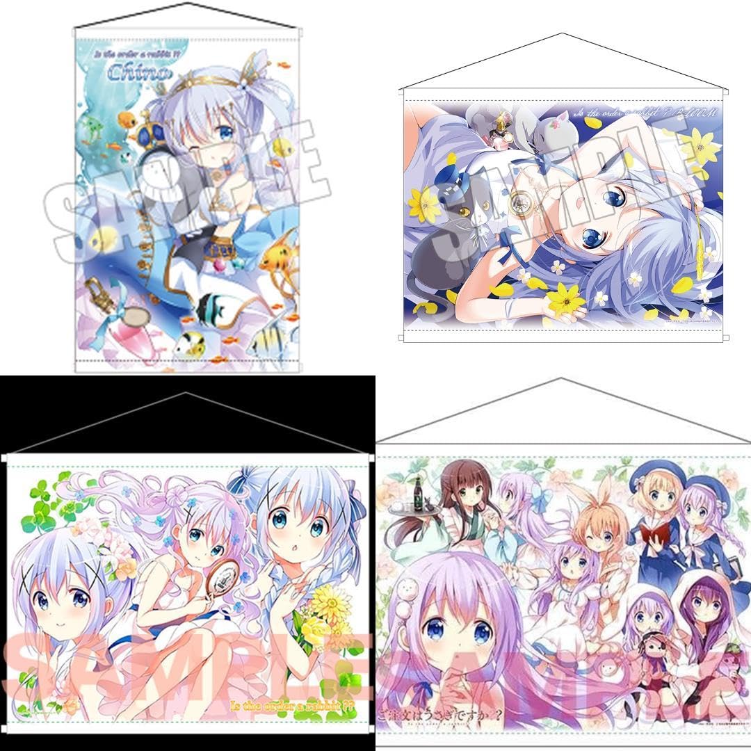 Amazon.co.jp: ご注文はうさぎですか B2タペストリー チノ 4点セット 