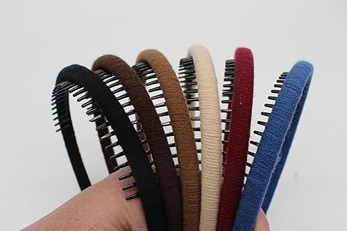 Vista 84 de Diademas negras de moda para mujer, accesorios para el cabello, bandas para la cabeza para el cabello corto, bandas antideslizantes para el cabello