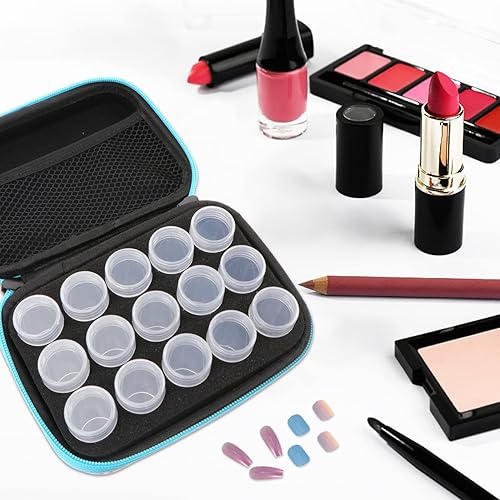 Miniatura 4 de EXCEART Rejillas de diamante para pintura de diamantes, estuche de almacenamiento de accesorios para manualidades, organizador de joyas, cuentas de