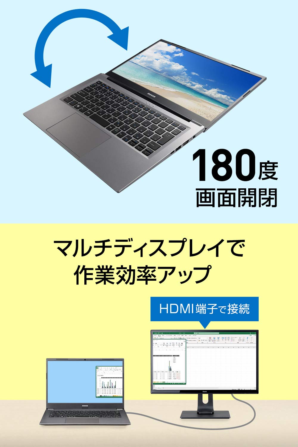 Amazon.co.jp: mouse ノートパソコン 14型フルHD (Celeron N4100/4GB 