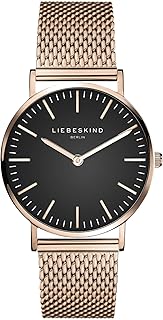 Liebeskind Berlin Damenuhr – Runde Quarzuhr 34 mm – Mesharmband – 5 ATM wasserdicht – Modern & elegant erhältlich
