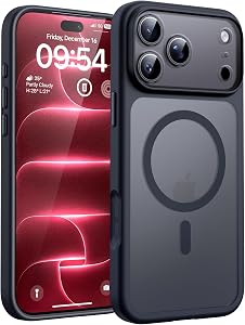 TOCOL for iPhone 18 Pro Max Case, Compatible with MagSafe, Black