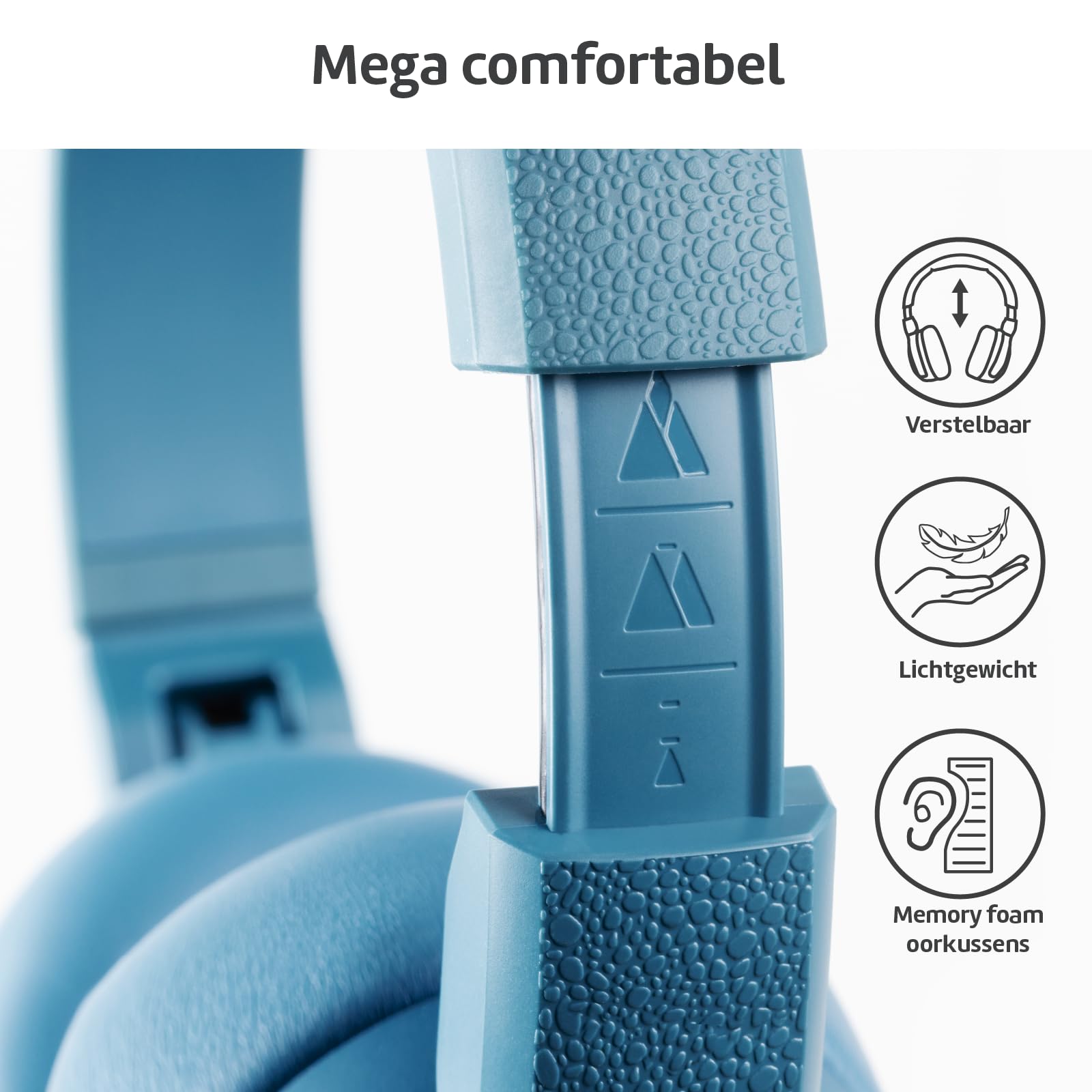 POGS Wireless Over-Ear Noise Cancelling Headphones Adjustable Music Sharing