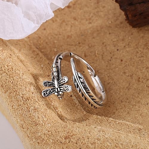 Miniatura 211 de 925 Sterling Silver Ring Minimalist Adjustable Rings Band Handmade Rings for Women Girls