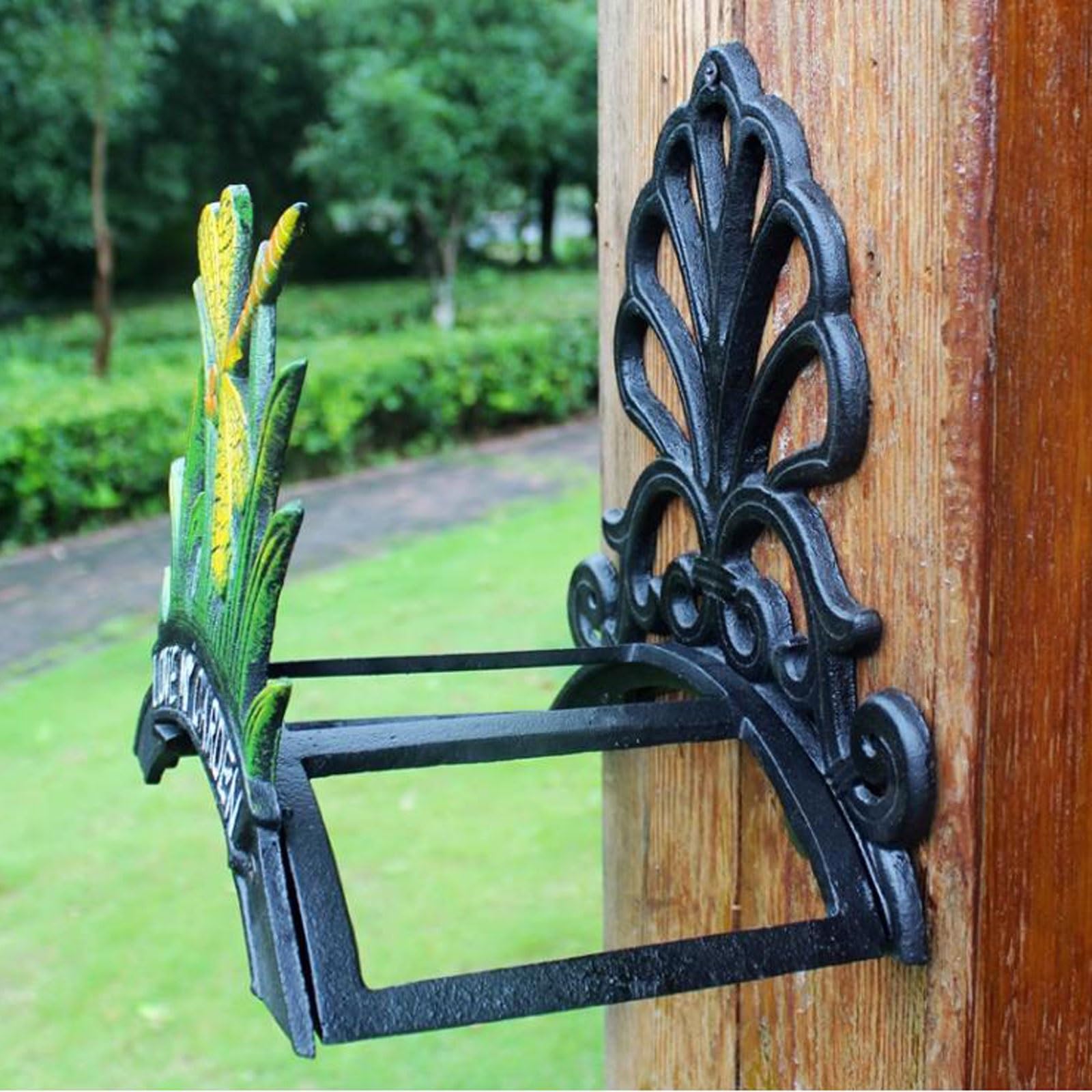 Avvolgitubo da giardino Supporto for Tubo da Giardino Montato a Parete, Appendiabiti for Avvolgitubo for Irrigazione in Ghisa for Impieghi Gravosi, Appendiabiti da Parete for Appendere a Parete, Stocc