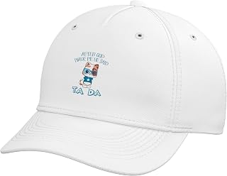 After God Made Me He Said Tada, Funny Cat Boy Outfit Adjustable Baseball Hat