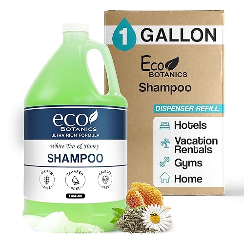 Terra Pure Eco Botanics Hotel Shampoo 1 galón Diseñado para rellenar dispensadores de jabón (individual)