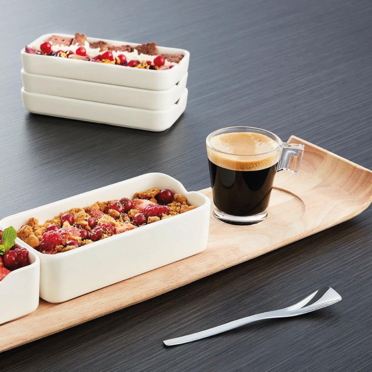 Arcoroc Hotelerie Blanc uni Lot de 6 Assiettes à Menu 255 mm