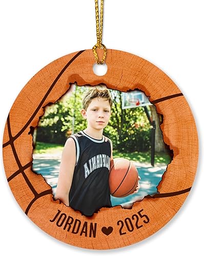 Miniatura 7 de Adorno de béisbol con imagen personalizada de Navidad 2023, nombre personalizado y foto, adornos de béisbol regalos para amantes del béisbol, adorno