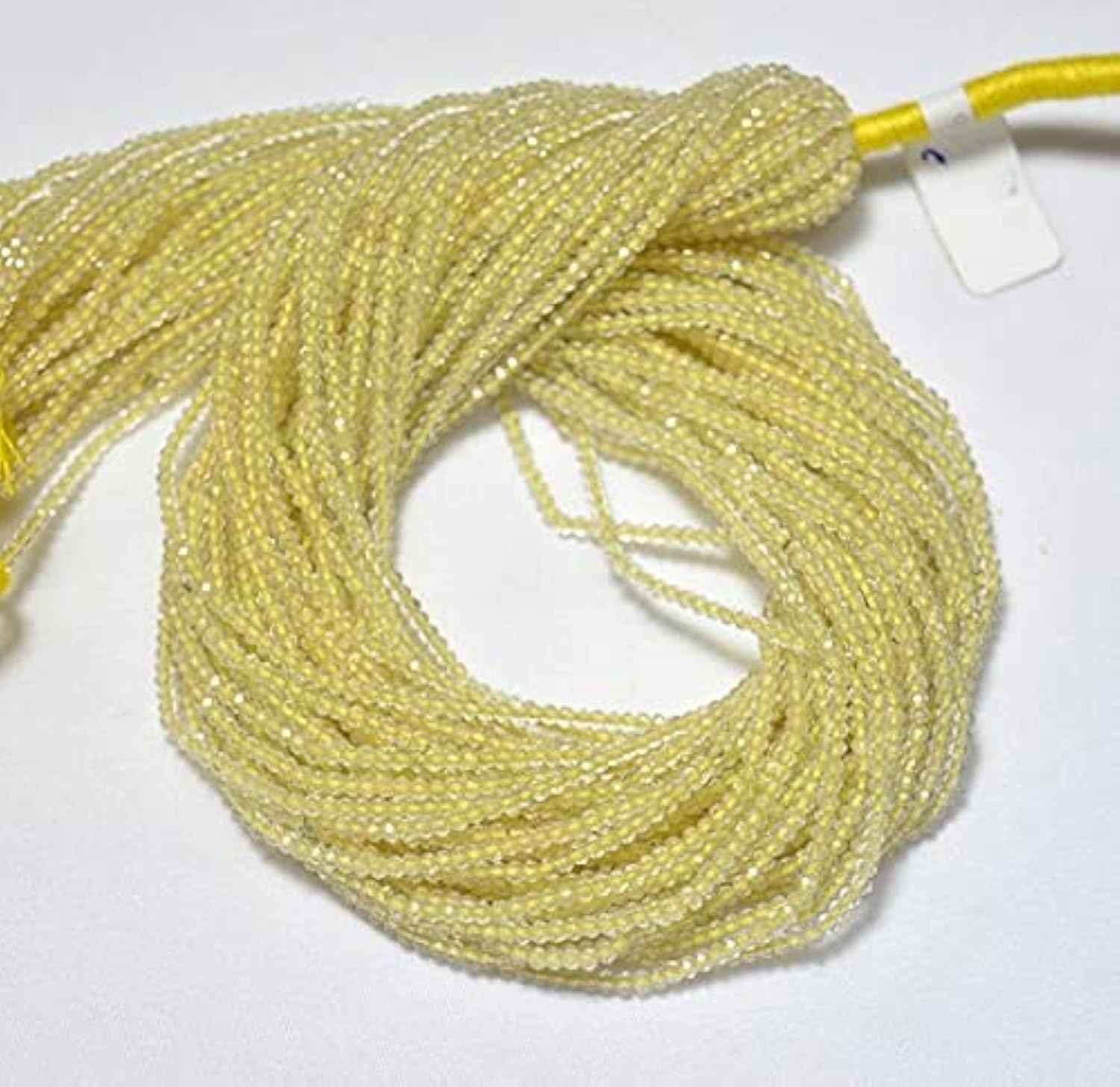 Quartz citron perles pour créer des bijoux d'été faits main uniques