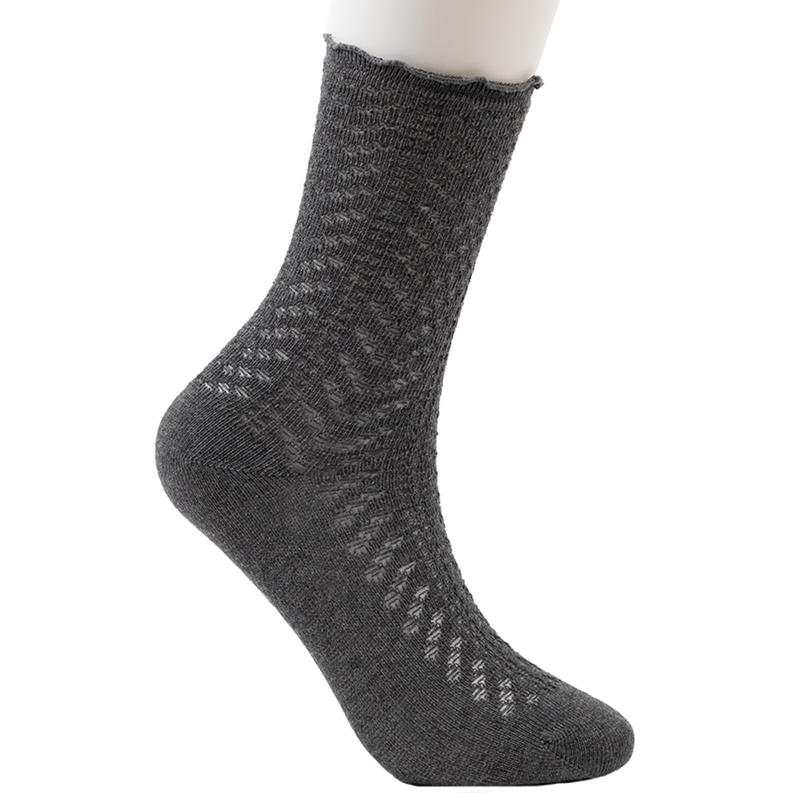 Theater Women Textured Mesh Socks | Soft, Stretchable & Breathable | Comfortable for Casual Wear