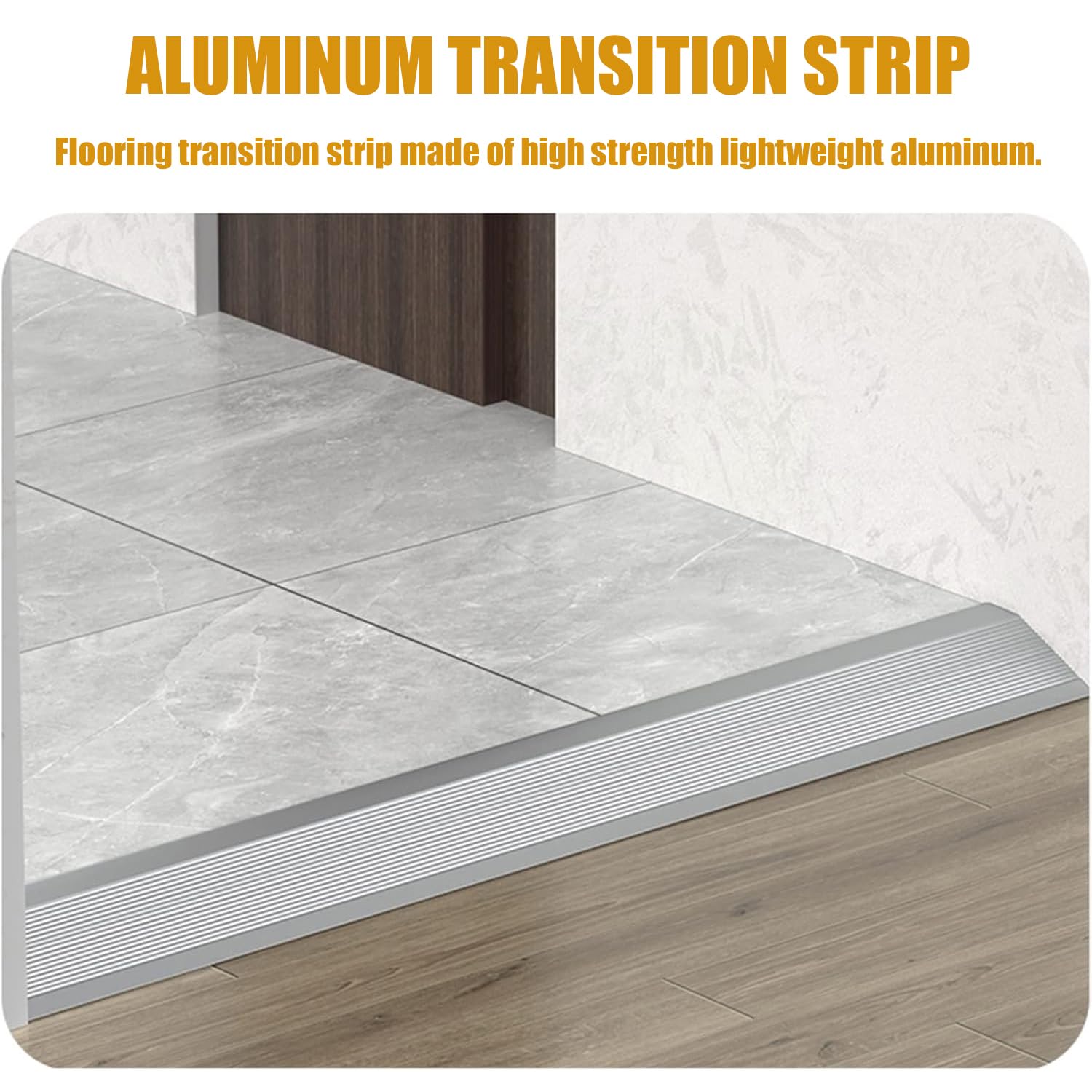 2 pièces de profilé de Transition de Sol, Protection de Bord biseauté en Aluminium pour Moquette et sols, idéal pour Les seuils de Moquette.,Rose Gold,10.2×125 cm