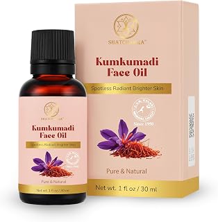 Unisex Kumkumadi Face Oil for Glowing Skin | Radiance and Nourishment Ayurvedic Saffron Enriched Herbal Facial Oil | Ideal for All Type of Skin (30ml, Pack of 1)