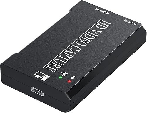 Rybozen - Tarjeta de captura de video HDMI 4K, dispositivo de captura de video HDMI a USB 2.0 para Windows Linux Mac OS Gaming 1080P tarjeta de