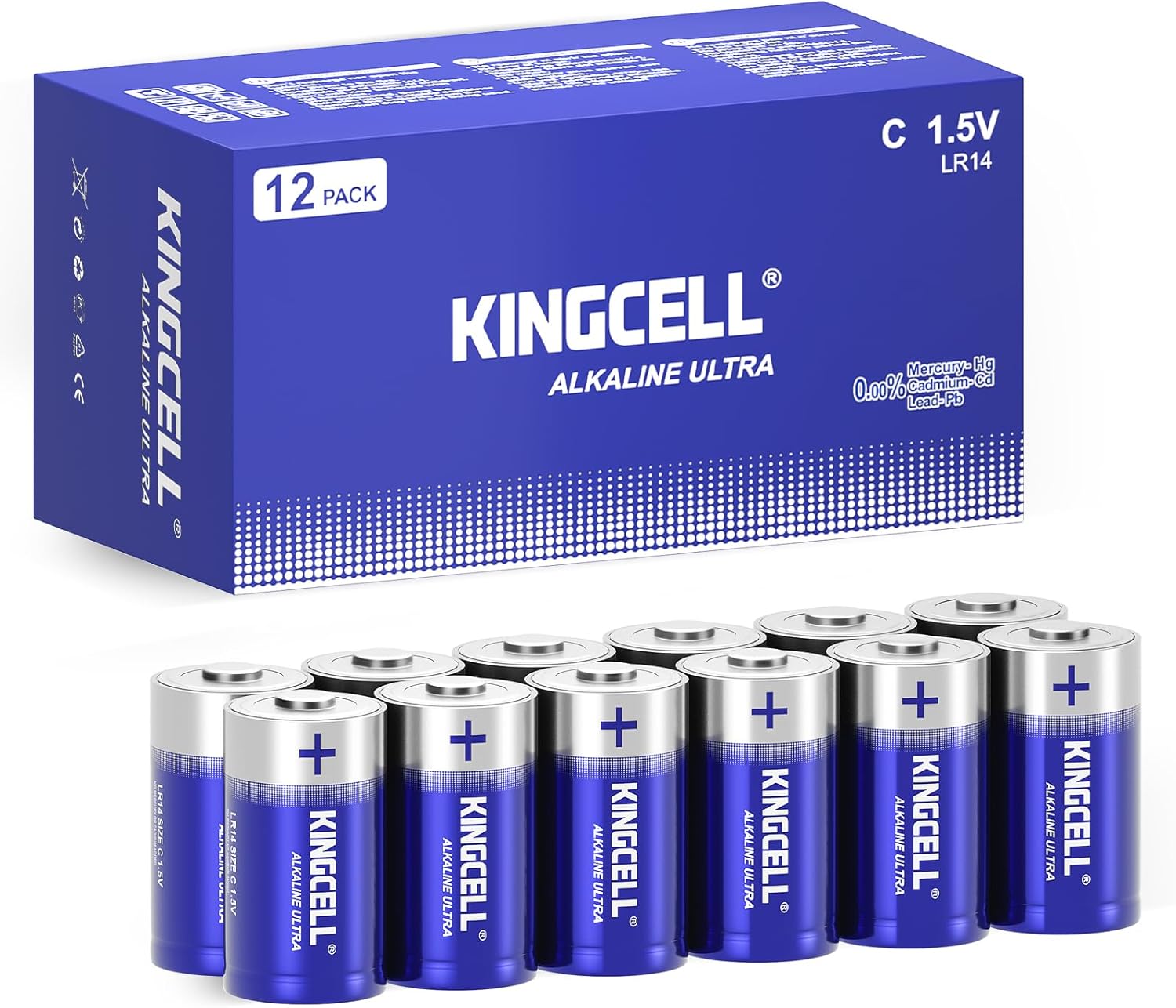 KINGCELL AAA Batteries 100 Pack, Alkaline Triple AAA Batteries High-Performance AAA Battery with Ultra Long-Lasting Power for Household Device